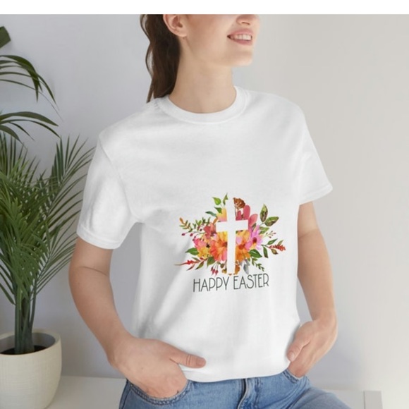 Happy Easter unisex T-shirt - Picture 2 of 10